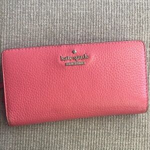 Kate Spade Coral Textured Wallet